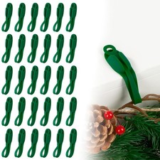 30 Pcs Christmas Garland Hangers for Mantle, Garland and Stocking Hanger, Sil...