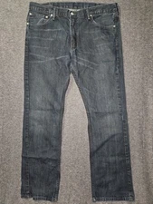 Levi's 527 Bootcut Jeans Men's 38x32 Mid Rise Blue Dark Wash Preppy Casual