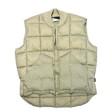Vintage Wrangler Western Style Tan Zip Puffer Vest Youth 18/20 Made In USA