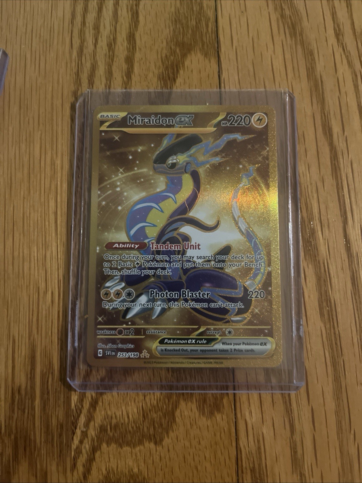 Pokemon TCG - Miraidon EX, 253/198 - Sv01: Scarlet & Violet Base Set | NM US