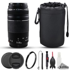 Canon EF 75 300mm f/4 5.6 III Lens - 7pc Care Kit