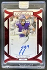 2024 Panini Flawless JJ McCarthy Rookie Frame Signatures Ruby RC Auto #/15