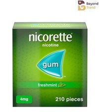 Nicorette Gum 4mg Freshmint 210 Pieces - SUPER FAST SHIPPING FROM USA