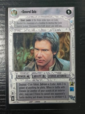 General Solo Star Wars CCG Decipher Endor MISSCUT