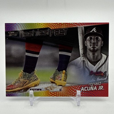 2022 Topps Series 1 - Flashiest Feet Ronald Acuña Jr. #FF-5 Black 217/299