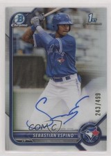 2022 Bowman Chrome Prospect Refractor 243/499 Sebastian Espino #CPA-SE Auto 2a9