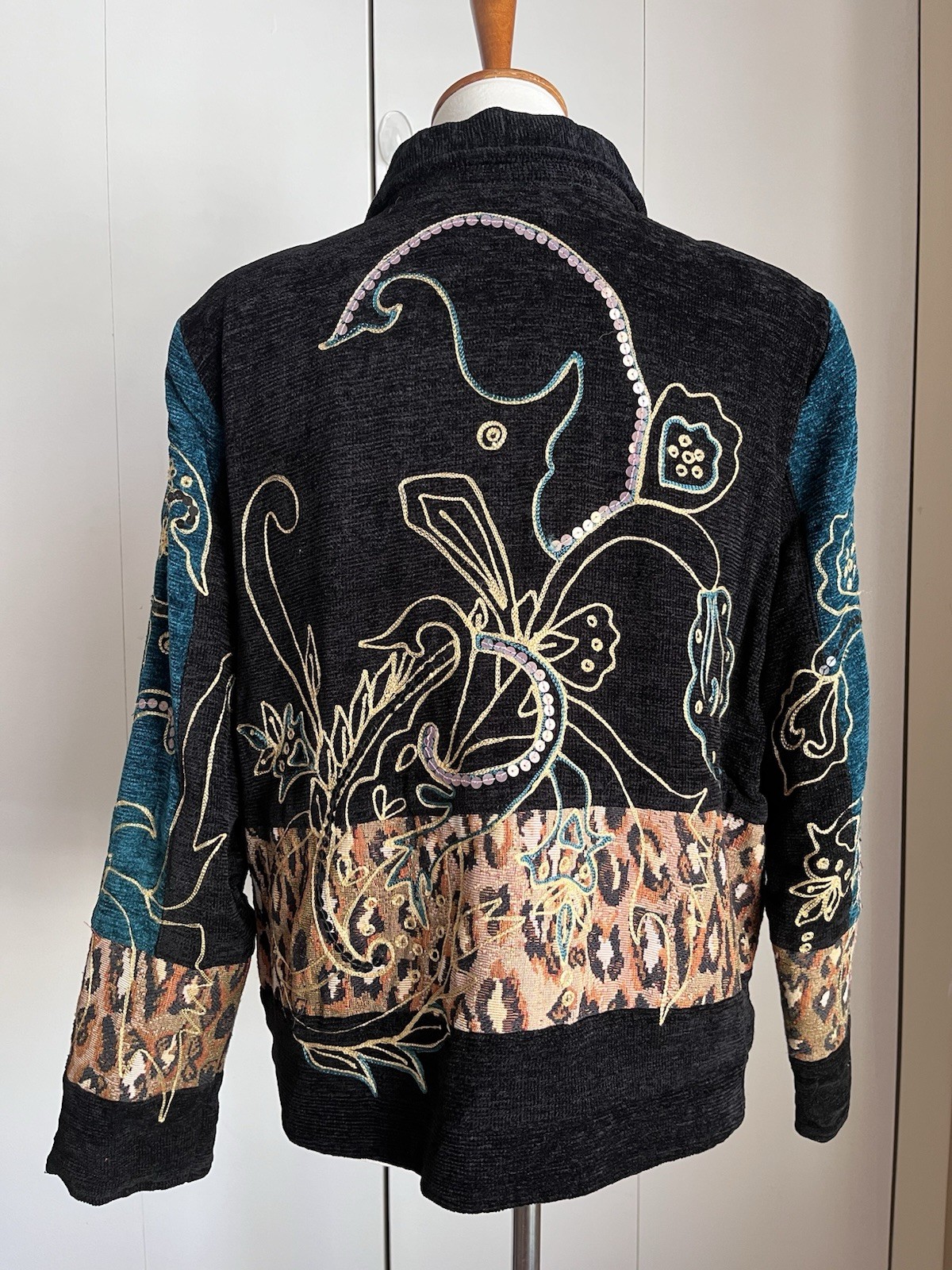 Drapers & Damon’s Petites Patchwork Jacket PL Emb… - image 5