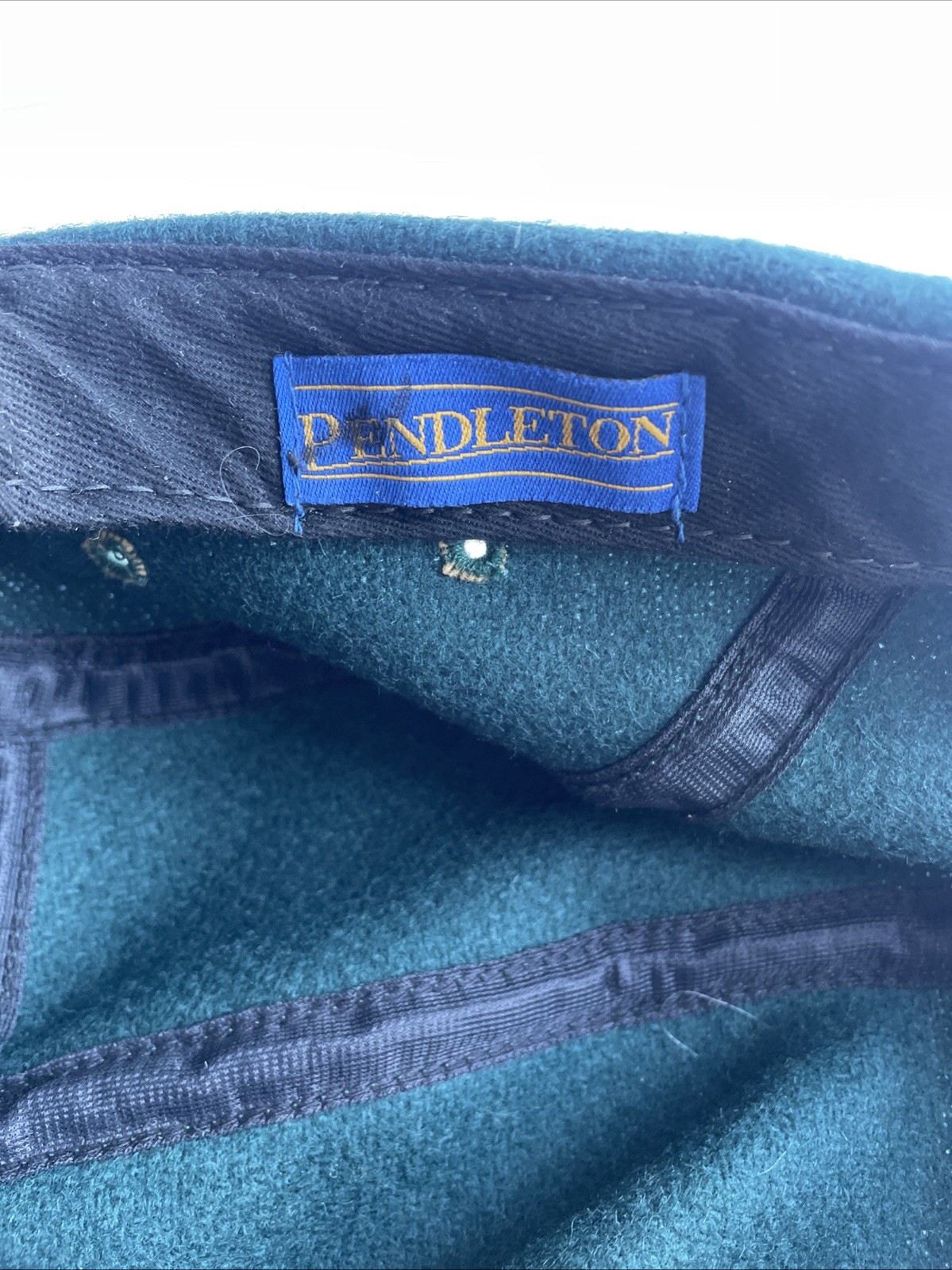 Pendleton 5 Panel Green Wool Adjustable Strap Bac… - image 19