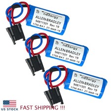 3X 1756-BA1 3V 1800mAh PLC Non-Rechargeable Lithium Battery for Allen Bradley US