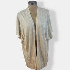 Banana Republic Beige Short Sleeve Knit Cardigan XS/S