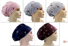 Bear Jersey Knit Comfy Euro Adjustable Women's Work Cap