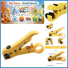 Universal Cable Stripper Cutter for UTP, Coax, Round  Flat Cables