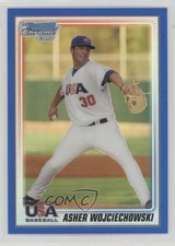 2010 Bowman Chrome USA Team Blue Refractor 53/250 Asher Wojciechowski 4r3
