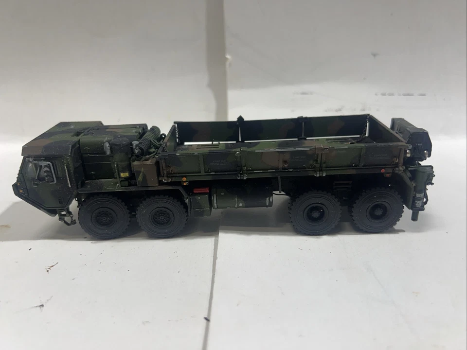 Oshkosh HEMTT M985 A2 Cargo Truck - Green Camo - TWH 1:50 Scale #077-01073  - Image 2 of 4