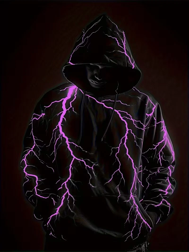 Men's Colorful Sweatshirts Hoodie long sleeve oversized BIG size 6XL