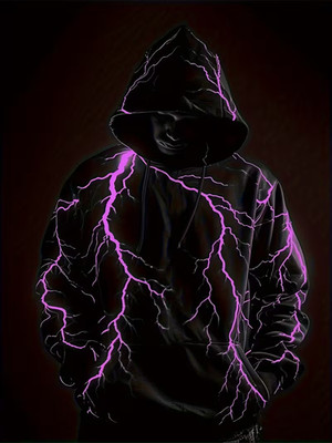 Men's Colorful Sweatshirts Hoodie sleeve oversized BIG size 4XL
