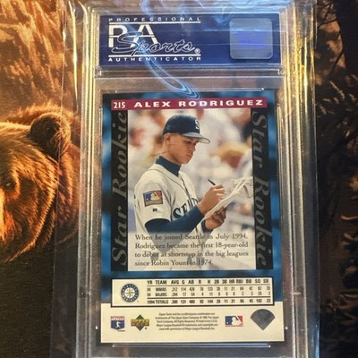 1995 Upper Deck Alex Rodriguez #215 Star Rookie Electric Diamond 