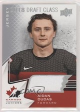 2020 Upper Deck Team Canada Juniors 2018 Draft Class Jerseys Aidan Dudas #91 0a4