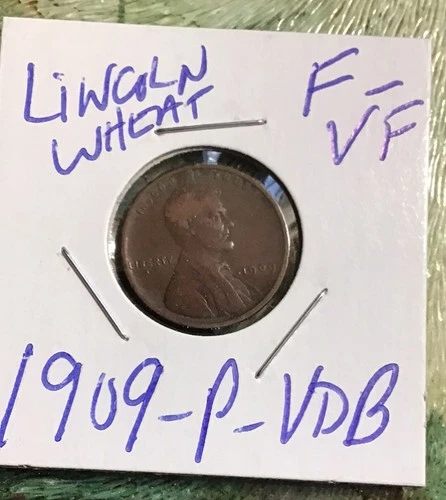 1909 VDB -P Lincoln Wheat Cent Penny good or better Condition