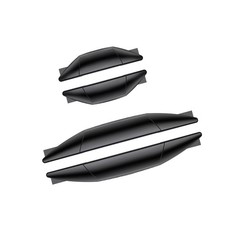 Car Door Edge Guards Protector Covers, 4PCS Car Door Side Edge Bumper Guard D...