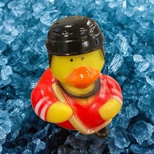 Rubber Duck Hockey Jeep Ducked Decor Car Home Office Cruise Ducky Red Uniform