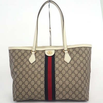 【Gucci】Ophidia GG Medium Gold HW GG Supreme 631685 525040 Rank A 【Tote Bag】
