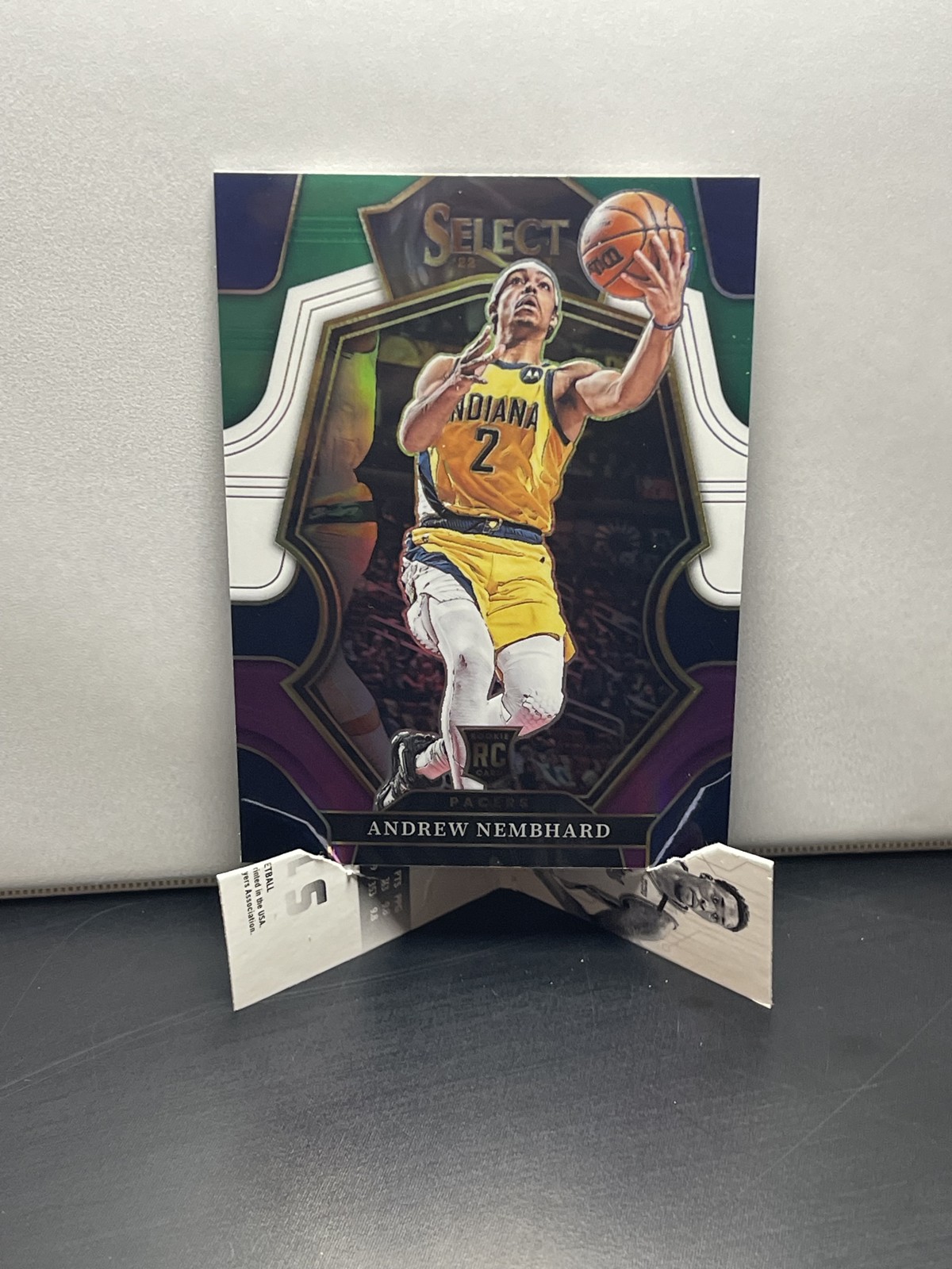 2022-23 Panini Select - Premier Level Andrew Nembhard #186 Green White Purple