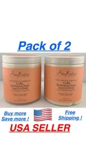SheaMoisture Smoothie Curl Enhancing Cream for Thick Curly Hair Coconut-20oz 2pc