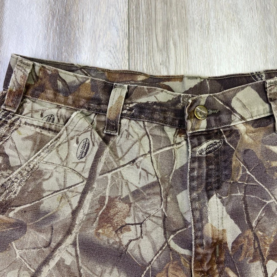 Carhartt B191 CMO Shorts Mens 34 Camo Realtree Duck Carpenter Distressed VINTAGE - Image 2 of 4