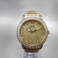 Citizen Watch Women 35mm Gold Dial Gold Tone Round EL3022-57P New Battery