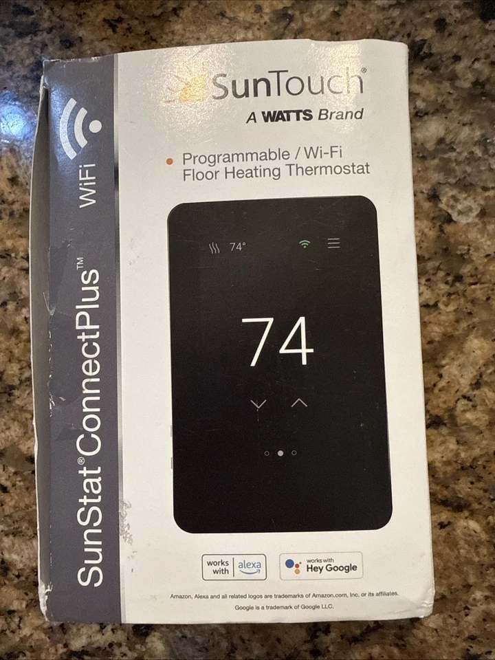 Termostato inteligente Wi-Fi programable con pantalla táctil Suntouch Sunstat Connect Plus Foto 2 de 4