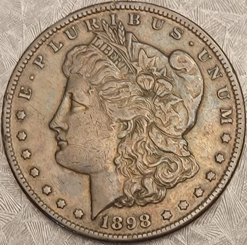 1898-S Morgan Silver Dollar - Looks XF/AU - TONED BETTER DATE!