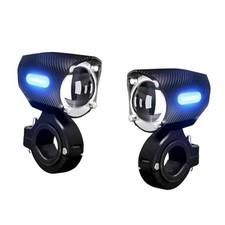 Motorcycle LED Driving Fog Lights 120W LED Pods Projector Lights Aux