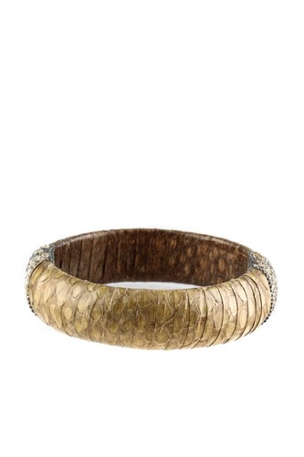 Bracelet Rigide Kmo Jewel Noir Vintage - Bijou Manchette Métal Argenté Occasion