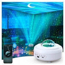 Galaxy Projector with Bluetooth Speaker, Night Light Star Projector for Bedro...