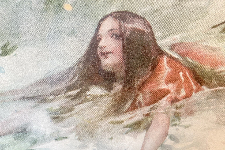 1898 “A POPULAR WAVE” by W. GRANVILLE SMITH LITHOGRAPHIC PRINT In Antique Frame - Image 3 of 4