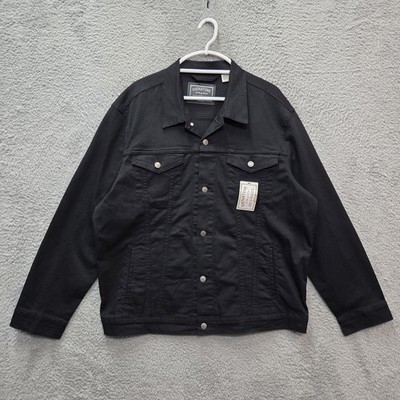 NWT Levi's Gold Label Men's Signature Trucker Jacket Size XL BLACK (2869)