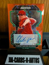 2022 Panini Prizm Draft Picks Christian McGowan Auto /99 Philadelphia Phillies