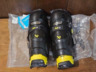 NEW! - Bauer Supreme S23 M3 Shin Guards Junior Size 11
