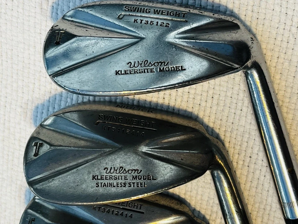 Rare 1930’s Wilson Kleersite Stainless Golf Irons 2-Mashie Niblick, Loft Niblick - Image 4 of 4