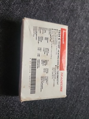 NEW in box Vintage Honeywell T834C1137 Manual Mechanical Heat Cool Thermostat
