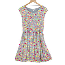 Gap Fit & Flare Dress Women Medium Abstract Polka Dot Viscose Pockets Pullover