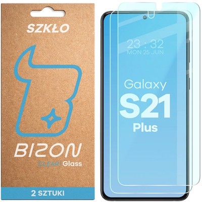 2x Schutzglas für Galaxy S21 Plus Bizon Displayschutzglas Hartglas Handyglas
