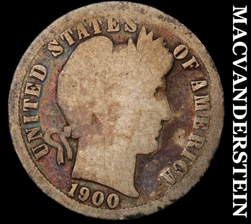 1900-S Barber Dime- Silver- Scarce Better Date No Reserve #J836