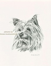 #102 YORKIE YORKSHIRE TERRIER impresión de arte para perros * dibujo a pluma y tinta * Jan Jellins