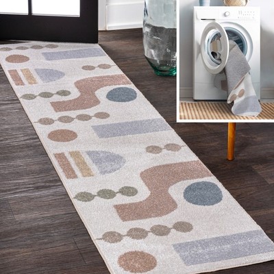 JONATHAN Y Lighting WSH308-28 Washable 2' x 7-3/4' Polyester - Off White