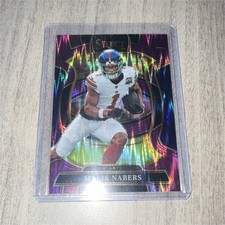 Panini 2025 Select Prizm Malik Nabers /699 New York Giants NFL Football Card