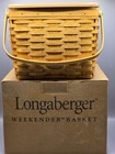 Longaberger 2001 Weekender Basket w/Fabric Liner, Protector & Insert - New w/Box
