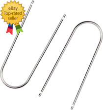 2 PCS Car Radio Removal Pry Tool U-Shaped Stainless Steel Stereo Disassembly