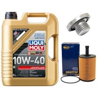 MotoröL Filter Set 10W-40 5 Liter + ÖLablassschraube FüR Opel Vectra B Astra G
